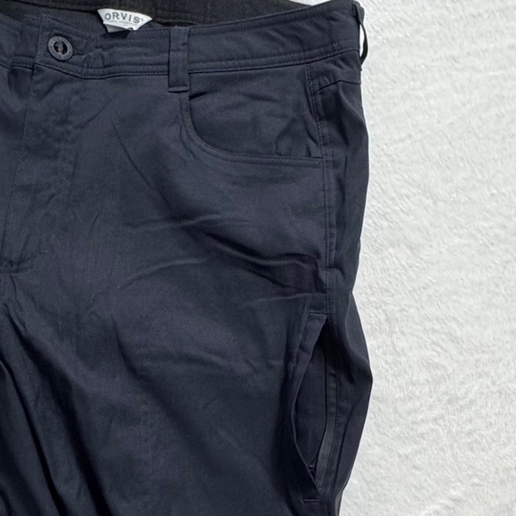 NWT Orvis Men's Fleece Lined Stretch Fabric Pants Black Size 38 x 30 - Picture 9 of 14